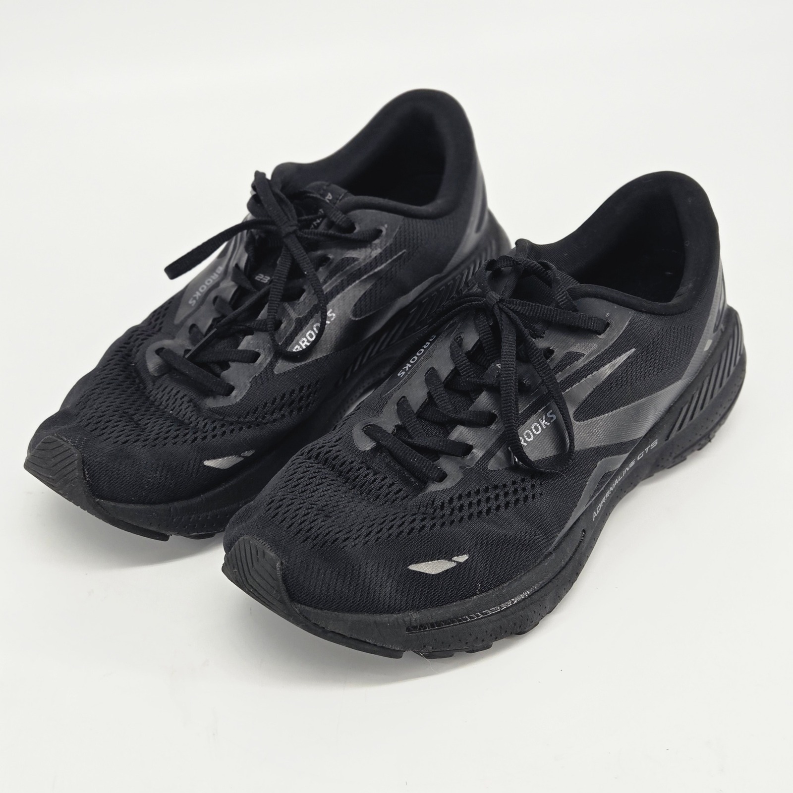 Brooks Adrenaline Gts 23 Triple Black Men Running Sneakers Shoes Size 10.5 D